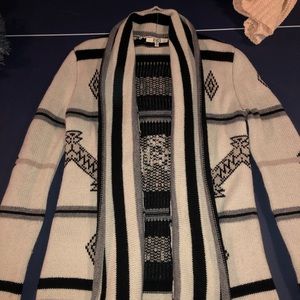 BB Dakota sweater cardigan Aztec print
